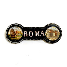 Italian ‘ROMA’ Micro Mosaic and Whitby Jet Brooch
