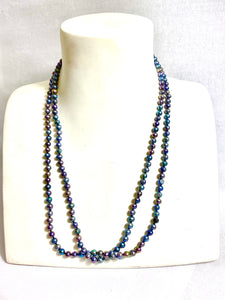 Peacock Round Fresh Water Pearl Necklace
