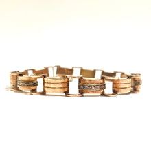 14ct Rose Gold Bracelet with Safety Chain and Globe Charm