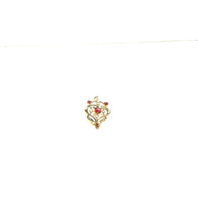 9ct Gold Spinel Pendant