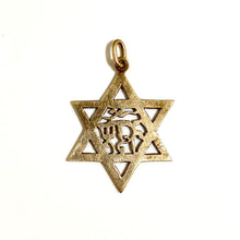 14ct Yellow Gold Star of David Pendant