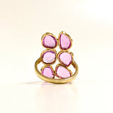 18ct Yellow Gold Pink Sapphire Ring