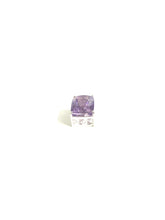 Sterling Silver Square Amethyst Pendant