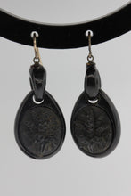 Victorian Whitby Jet Drop Earrings