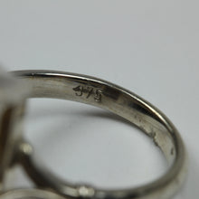 18ct White Gold Yellow Citrine Ring