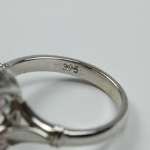 9ct White Gold Pink Kunzite Ring
