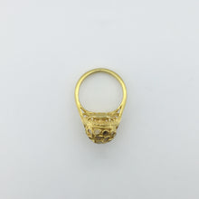 Sterling Silver Gold Plate Polki Diamond Cocktail Ring