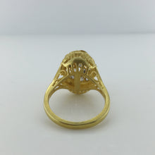 Sterling Silver Gold Plate Polki Diamond Cocktail Ring