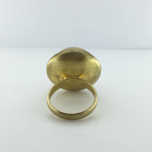 Gold Plated Sterling Silver Dome Topped Ring