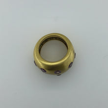 Gold Plated Sterling Silver Amethyst Ring