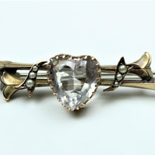 Rock Crystal and Pearl Bar Brooch