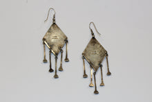 Antique Sterling Silver Zuni Turquoise Earrings