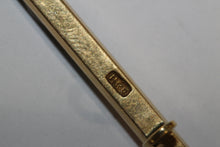 Antique 18ct Yellow Gold Turquoise Bar Brooch