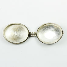 Sterling Silver Oval Carved Citrine Locket