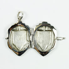 Sterling Silver Carved Floral Locket