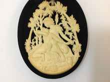 Hand Carved Antique Ivory Grecian Pendant