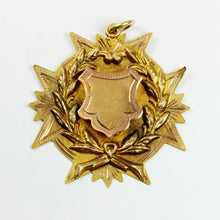 Antique Contest Pendant with Rose Gold Shield