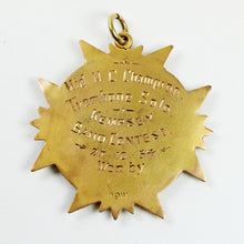 Antique Contest Pendant with Rose Gold Shield