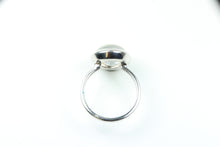 Sterling Silver Rock Crystal Cabochon Ring