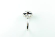 Sterling Silver Rock Crystal Cabochon Ring