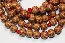 Vintage Engraved Wood Necklace