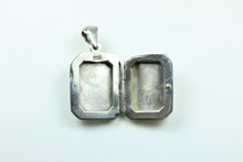 Sterling Silver Floral Locket Pendant