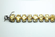 Sterling Silver Citrine Oval Cut  Bracelet