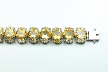 Sterling Silver Citrine Oval Cut  Bracelet