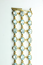 Sterling Silver Gold Plated Topaz Oval Cut Bracelet