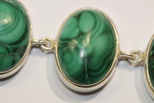 Sterling Silver Malachite Bracelet