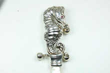 Sterling Silver Mother Of Pearl Sea Horse Rattle