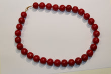 Red Round Bakelite Necklace