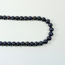 Blue Black Freshwater Pearl Beaded Opera Length Necklace