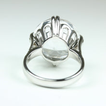 18ct White Gold 10ct Rock Crystal Dress Ring