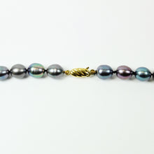 Black Peacock Tahitian 5mm Pearl Beaded Necklace