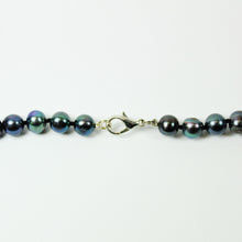 Black Peacock Tahitian Pearl Beaded Necklace