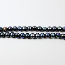 Black Peacock Tahitian Pearl Beaded Necklace