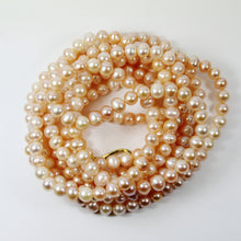 Dainty Peach Freshwater Pearl Necklace