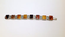 Natural Baltic Amber Sterling Silver Bracelet