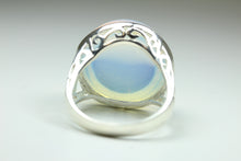 Sterling Silver Round Opalite Ring