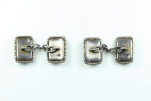 Sterling Silver Rock Crystal Butterfly Cufflinks