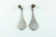 Sterling Silver Danish Modernist Drop Earrings