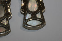 Mother of Pearl and Marcasite Drop Earrings