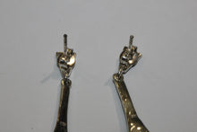 Onyx and Marcasite Drop Earrings