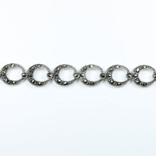 Sterling Silver Horseshoe Marcasite Bracelet