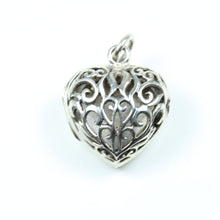 Sterling Silver Heart Filigree Pendant