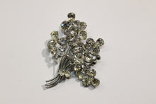 Vintage Foiled-Back Crystal Brooch
