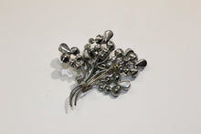 Vintage Foiled-Back Crystal Brooch