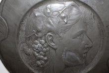Antique Pewter Wall Plate