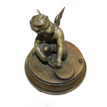 Antique Brass Cherub Paperweight